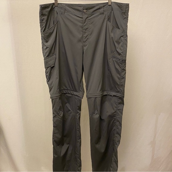 Columbia 42x34 Convertible Active Pants Omni-Shade Mens Lightweight Zip Gray - Picture 10 of 12